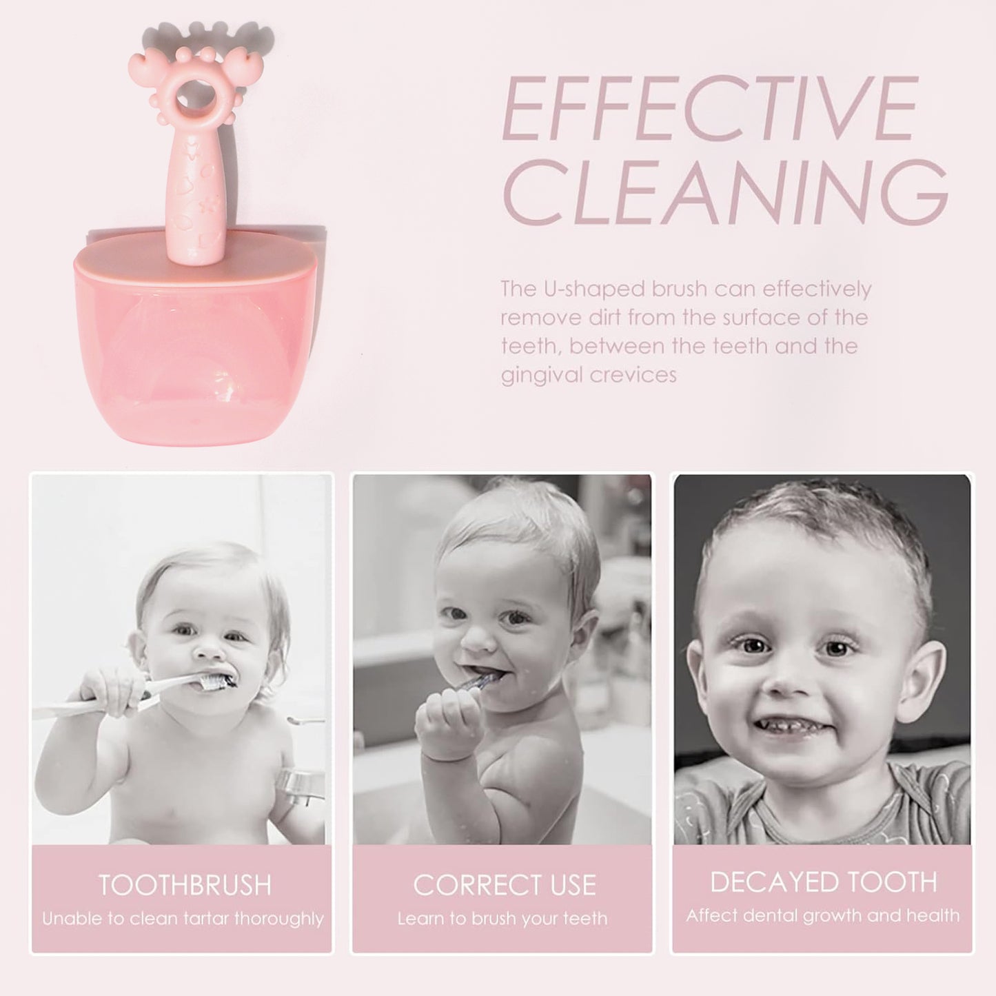 Kids U Shaped Toothbrush Childrenbaby Silicone Kids Toothbrushu