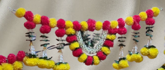 Diwali Combo : 24 diya, 2 leaf lights, 4 Genda Latkan, 1 Star Light, 2 Toran, Swastik, Shubh Labh & Charan