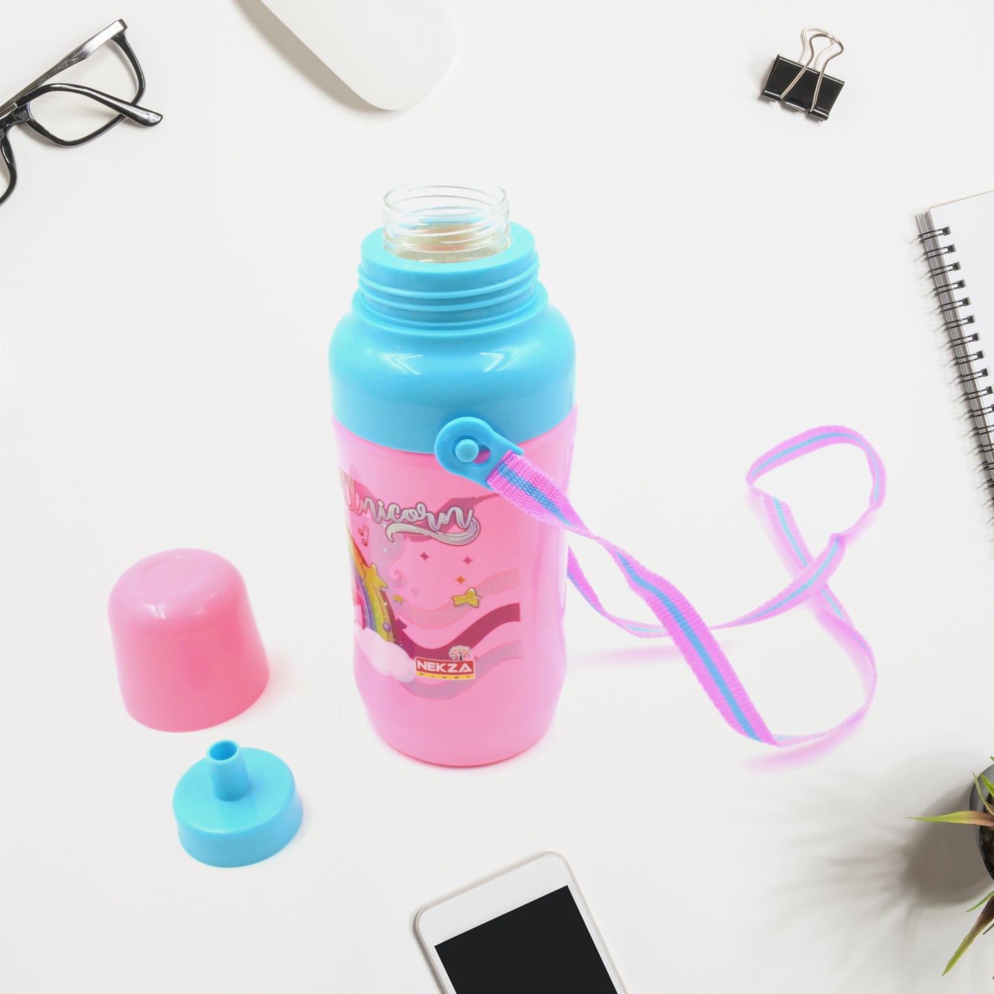 Plastic Sports Insulated Water Bottle With Dori Straw