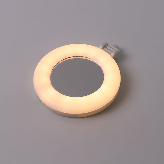 Rechargeable Led Selfie Ring Light For Mobile And Makeup Use (1 Pc)