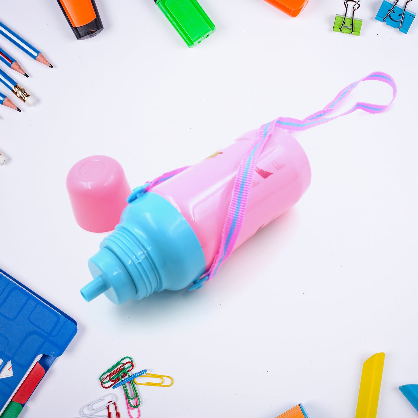 Plastic Sports Insulated Water Bottle With Dori Straw