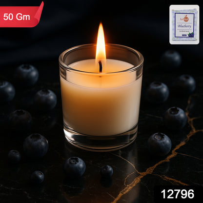 Inlief  Blueberry Soy-blend Votive Candle Glass  50 Gm (1 Pc)