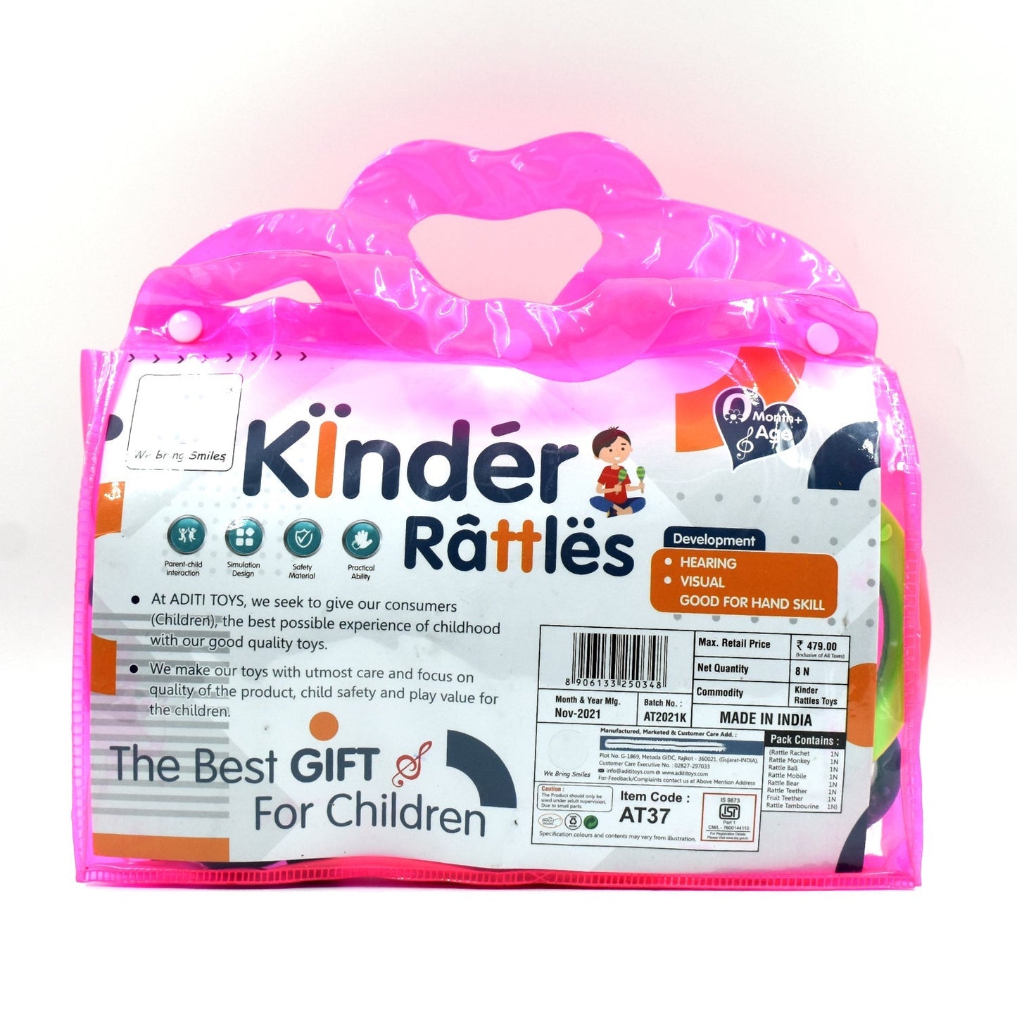 At37 Rattles Baby Toy And Game For Kids