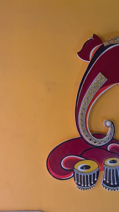 Handcrafted Ganpati ji tabla idol Wall Hanging
