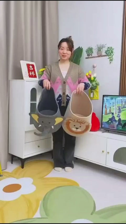Cute Laundry Basket Clothes Organizer