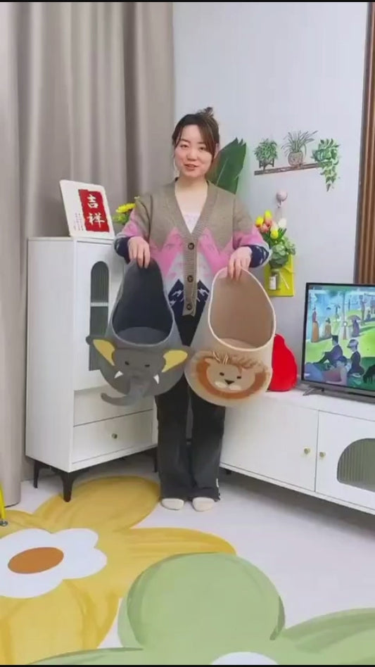 Cute Laundry Basket Clothes Organizer
