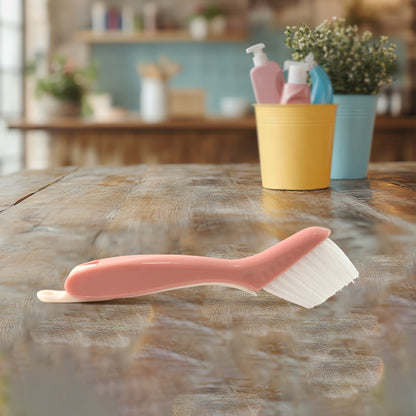 Multi-functional 2-in-1 Groove Cleaning Brush With Crevice Scraper