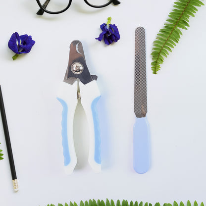 Pet Nail Clipper And Nail File Grooming Kit For Dogs And Cats (2 Pc)