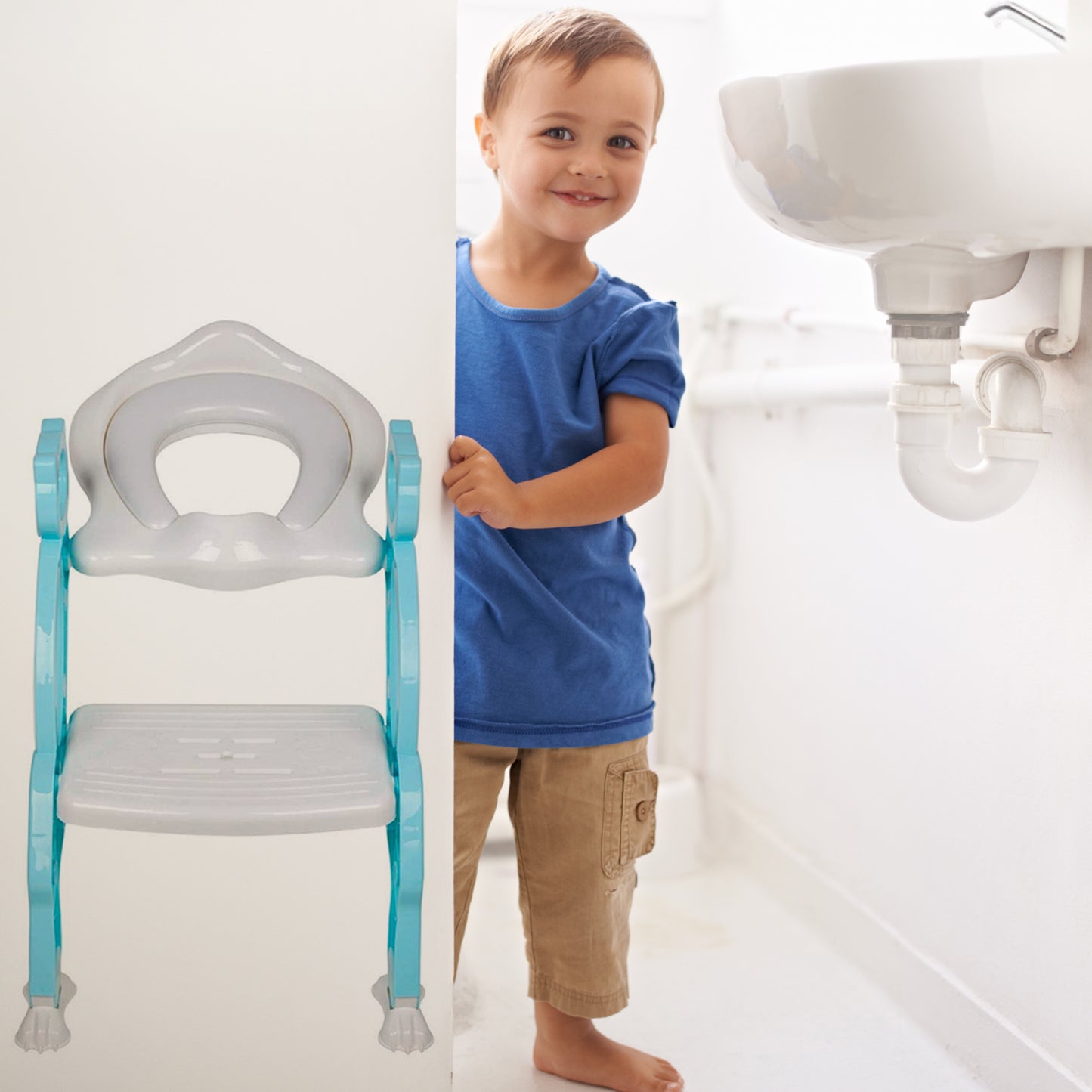 2 In 1 Potty Training Toilet Seat With Step Stool Ladder for kids