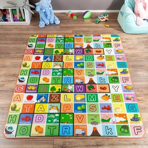 Waterproof Single Side Baby Play Crawl Floor Mat (Size 180 X 115)