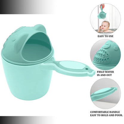 Baby Shampoo Shower Cup Safe Soft Bathing